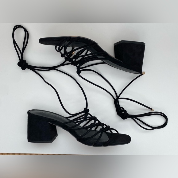 NWOT ASOS Women’s Lace Up Block Heels - Picture 2 of 6
